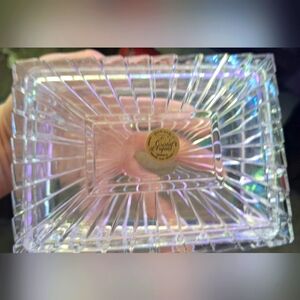 Cristal d'Arques, Antique crystal trinket Box